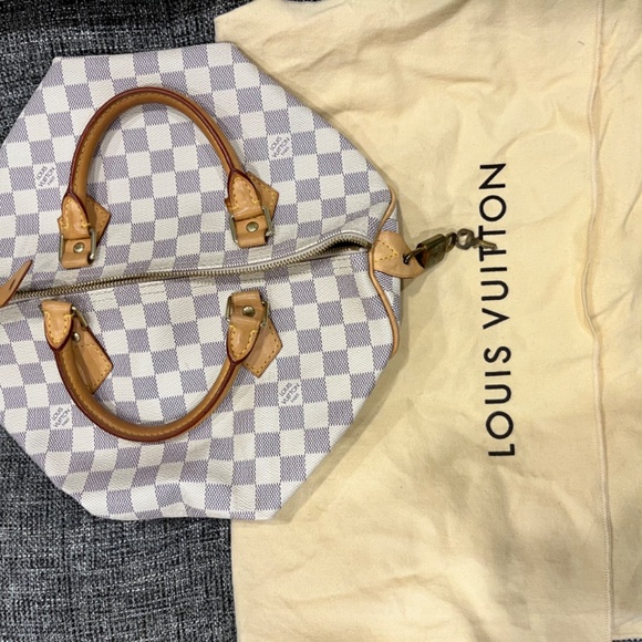 Louis Vuitton Damier Azur Speedy 30 w/ Dust Bag - Picture 2 of 11